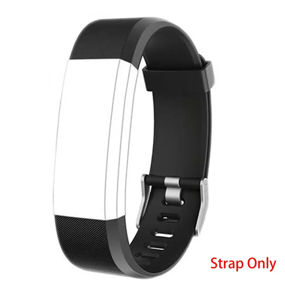 Black strap Новинка ID115 плюс спортивные часы Bluetooth водонепроницаемый пояс напоминание о звонках и сообщениях сердечный ритм Фитнес шагомер для мужчин и женщин браслет - Цвет: Black strap