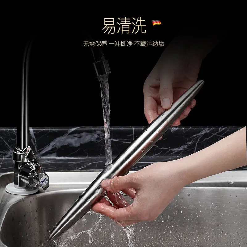 

Rolling Pin 304 Stainless Steel Rolling Stick Household Kitchen Non-Stick Noodle Rolling Pin Flour Stick Baking Rolling Pin
