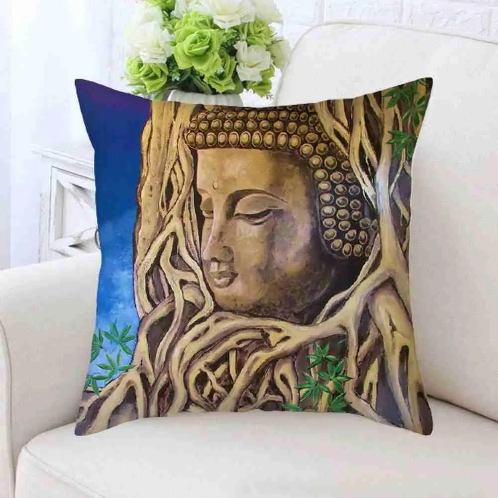 

45*45cm Square Home Sofa Decoration Pillowcase Printing Family Party Pattern Decoration Supplies Wedding V4W0