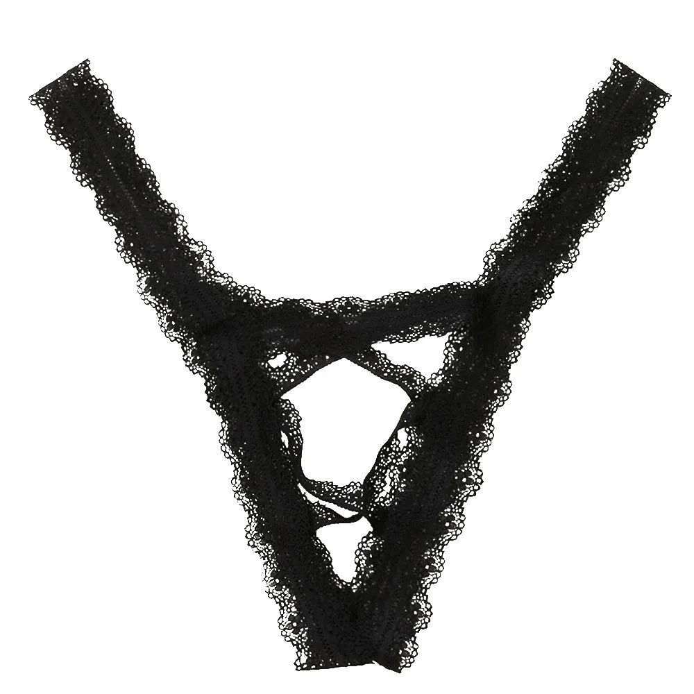 Женское кружевное нижнее белье без косточек трусики-стринги с низкой талией и