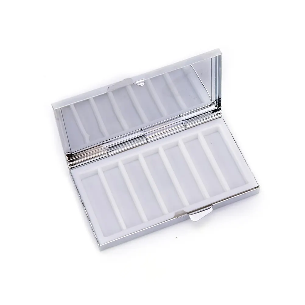 

6/7 Grid Folding Pill Case Container For Medicines Organizer Pill Box Travel Essential Pill Splitters