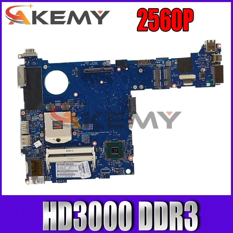 

NOKOTION для Hp Elitebook 2560p Материнская плата Intel для ноутбука 651358-001 аккумулятор большой емкости QM67 Chipest GMA HD3000 DDR3 Intel материнская плата печатная плат...