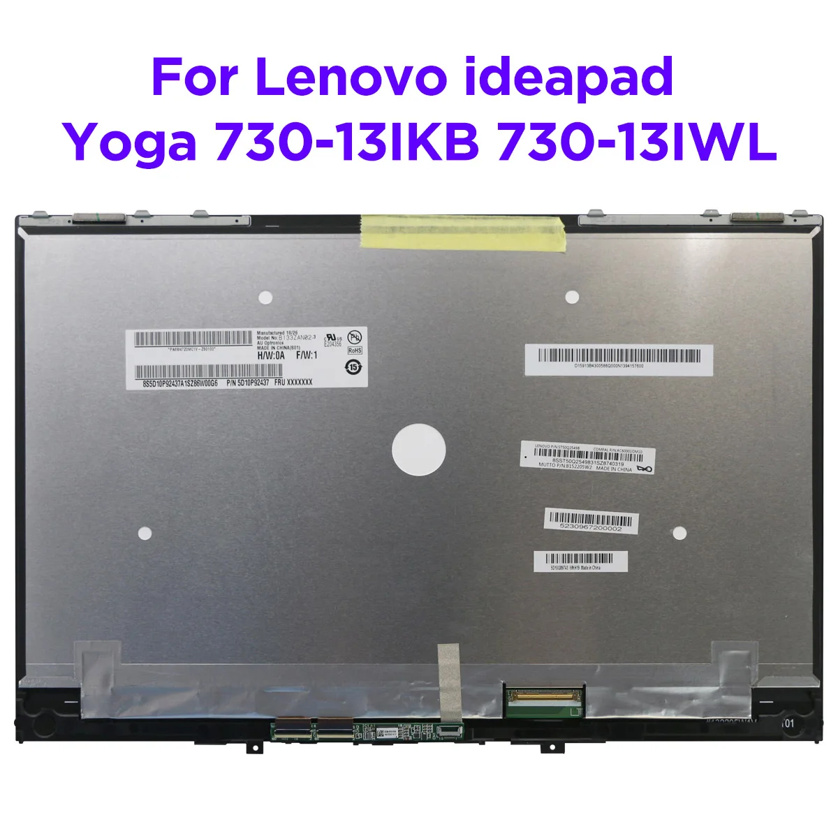 

Оригинальный сенсорный ЖК-экран Lenovo ideapad Yoga 730-13IKB 730-13IWL 81CT 81JR, дигитайзер в сборе, ЖК-дисплей 13,3 дюйма для замены