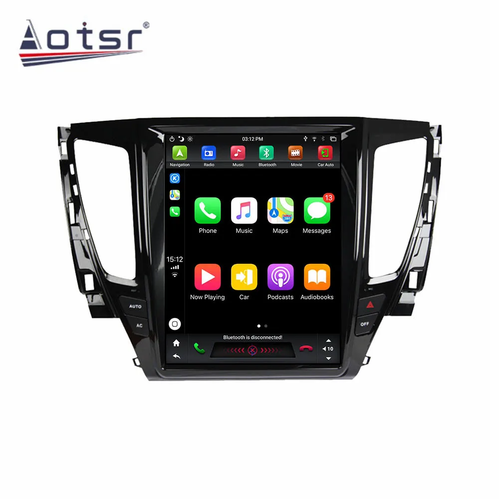 Автомобильный мультимедийный плеер ForTesla Style Android 9 0 с сенсорным экраном для MITSUBISHI