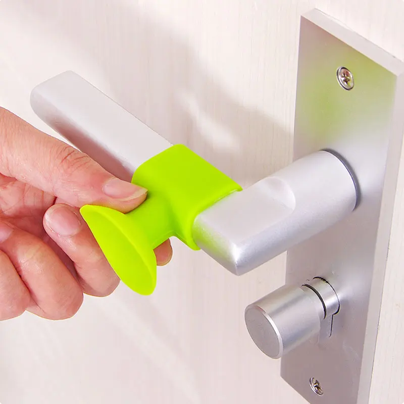1PC Silicone Door Handle Lock Suction Cup Wall for Anti-Collision Silencer Protective Pad |
