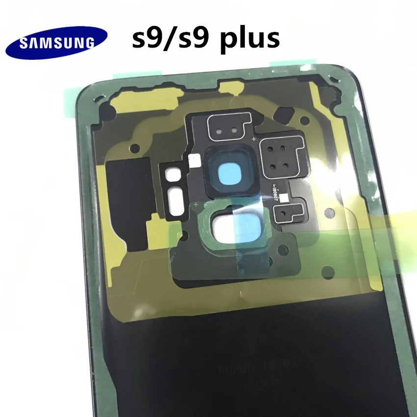 SAMSUNG Galaxy S9, G960, S9+ plus, G965, Задняя стеклянная крышка для батареи, задняя дверь, корпус, чехол, Задняя стеклянная крышка, запчасти