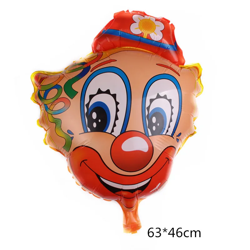 

1pcs Circus animals birthday Foil balloon Children's animal party happy birthday foil balloon decorationcartoon hat