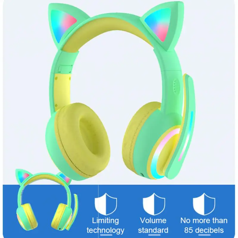

Bluetooth-гарнитура детская Беспроводная со светодиодной подсветкой и микрофоном