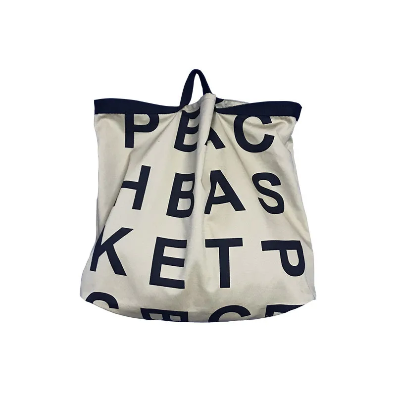 

2021 Spring New Lazy Canvas Fashion Sense Simple Letter Printing Large Capacity Hot Sale Portable Women Designer Shopping Bag