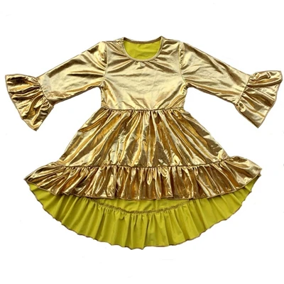 21 цвет для девочек Длинные рукава рюшами Обледенение хлопок осень однотонное