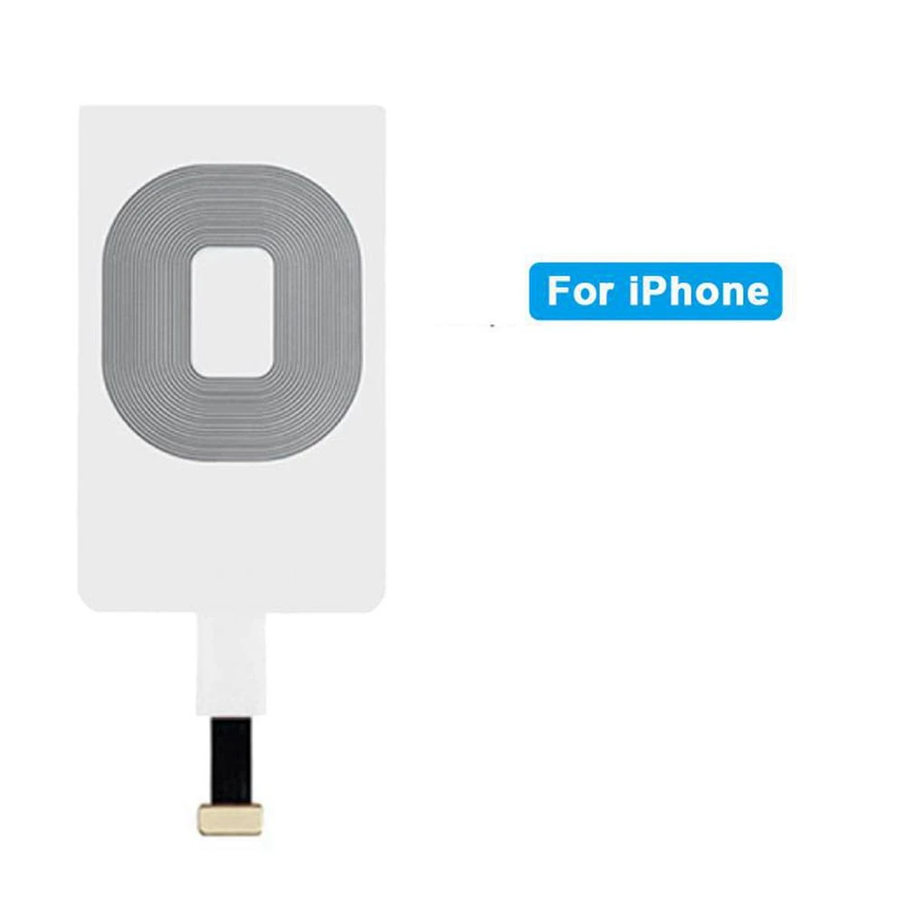 floveme qi wireless charger receiver micro usb type c for iphone 5w wireless charger receiver adapter for samsung a50 a70 a40 free global shipping