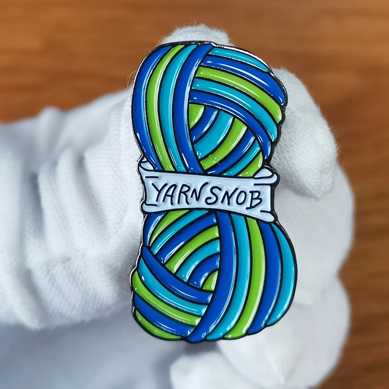 Брошь из пряжи Snob брошь волокна для художников рождественский подарок трикотажа