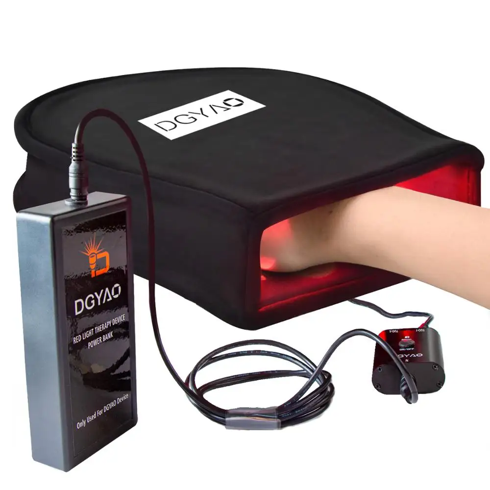 Bestellen DGYAO Infrarot Red Heat Licht Gesundheit Therapie Gerät Hand Arthritis Erholen Schmerzen Relief Finger Relaxion Power Bank Hause Massager