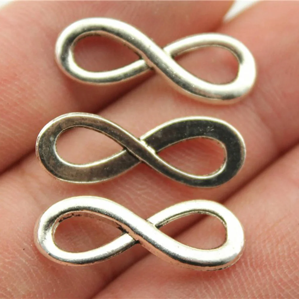 

Charms For Jewelry Making 20pcs Infinity Connectors bracelet charms for jewelry making 23x8mm