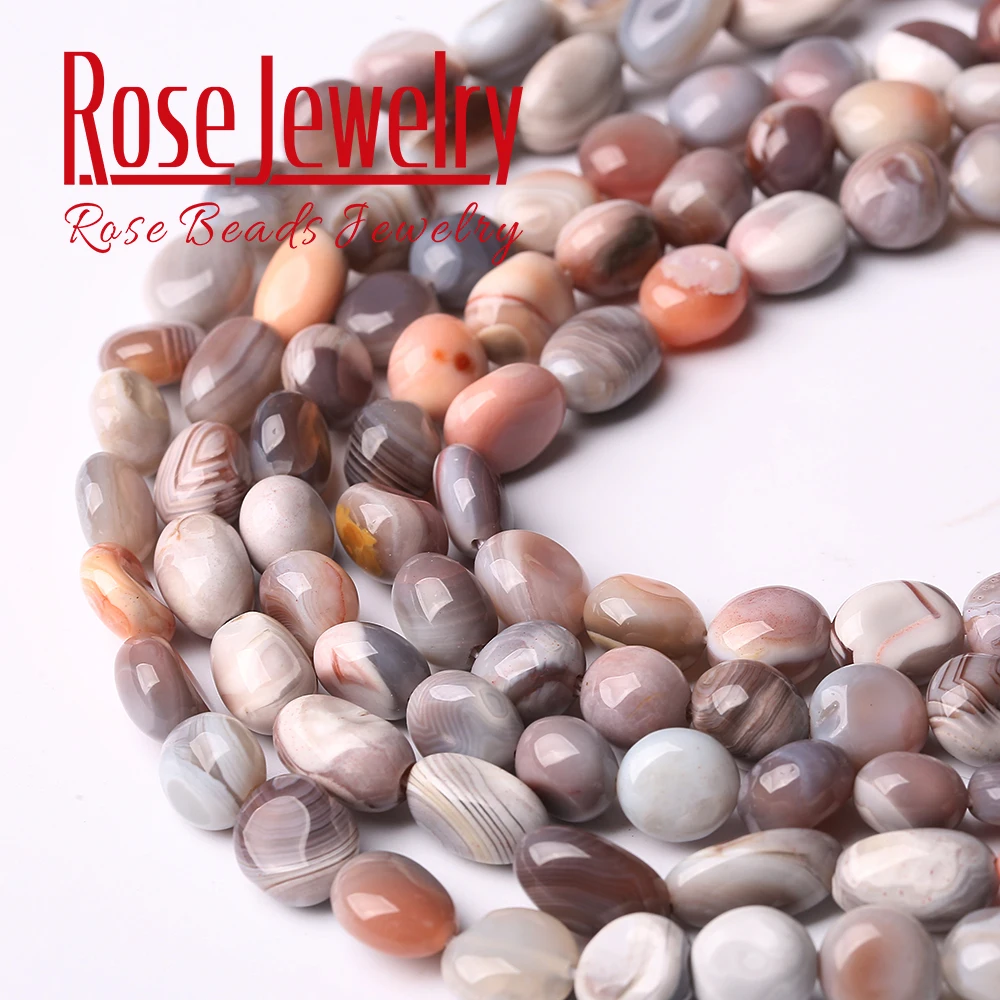 Асимметричные бусины из натурального Ботсвана Агаты сардоникса 6-8 мм для