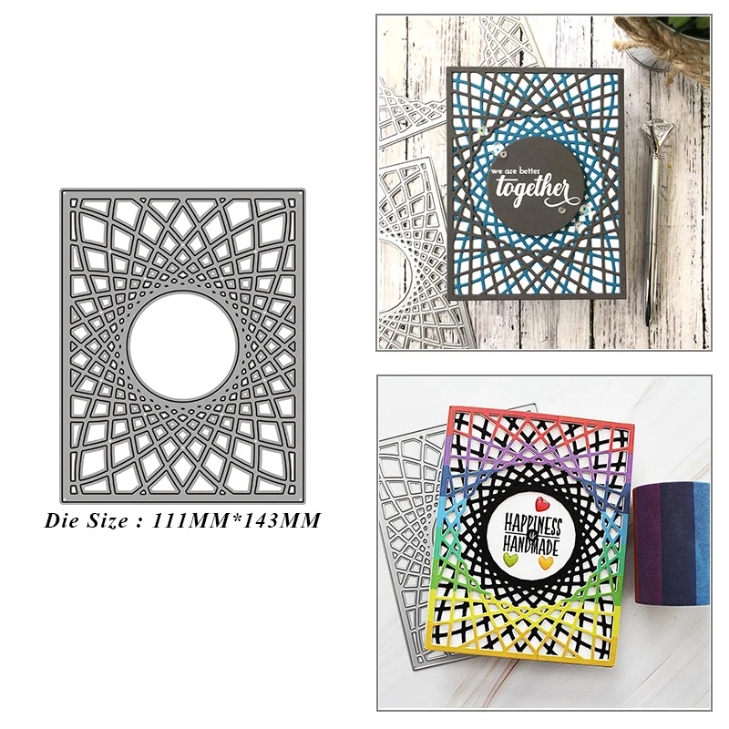 

Rectangle Background Frame Metal Cutting Dies for DIY Scrapbook Album Paper Card Decoration Crafts Embossing 2021 New Dies