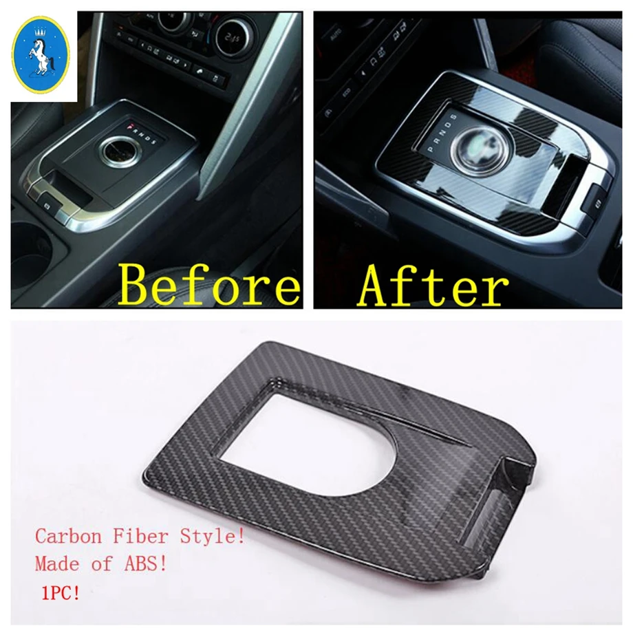 

Carbon Fiber Look Interior Refit Kit Pillar B Air AC / Lift Button Panel Cover Trim For Land Rover Discovery Sport 2015 - 2020