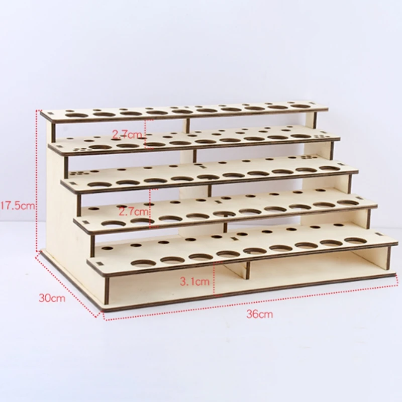 

Crab Kingdom DIY Mixed Paint Tool Storage Rack Basswood Laminate Model Storage Rack