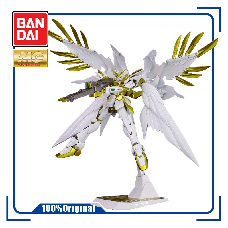 

Сборная модель металлической раскраски BANDAI MG 1/100 XXXG-00W0 Wing zero GUNDAM, экшн-фигурки, подарки для детей