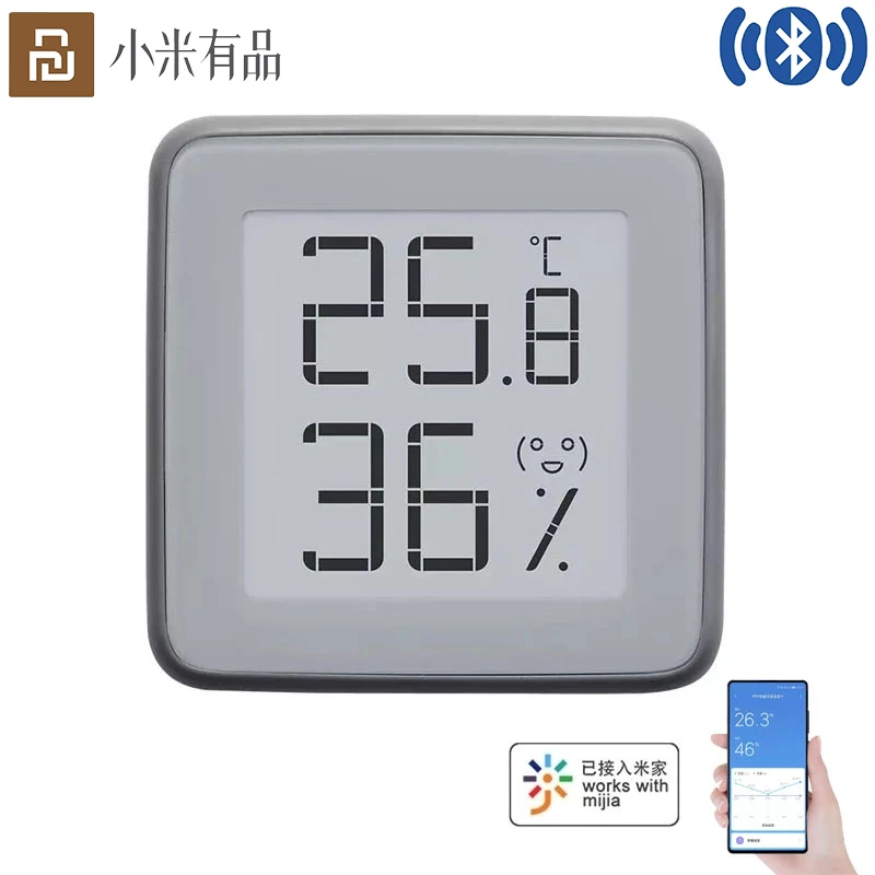 

Youpin Miaomiaoce Bluetooth Thermometer Hygrometer E-Ink Screen BT2.0 Smart Temperature Humidity Sensor Works For Mijia App