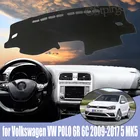 Для Volkswagen VW POLO 6R 6C 2009-2017 5 MK5 правый левый руль хороший полиэстер противосветильник коврик для приборной панели автомобиля