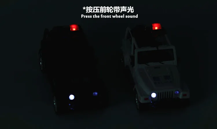 

High Simulation Exquisite Collection Baby Toys: CaiPo Car Styling Jeep Wrangler Police CCar 1:32 Alloy SUV Car Model Best Gifts