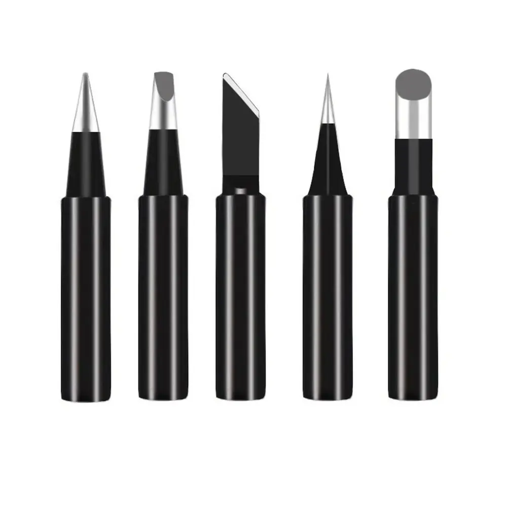 

5pcs Soldering Iron Tips Internal Heated 936 Soldering Head Universal Welding Solder Rework Tools Accessories