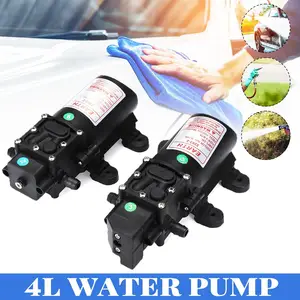 Мембранный самовсасывающий насос высокого давления, 12 В, 100psi, 4LMin, микро-распылитель высокого давления для мойки автомобиля, водяной насос