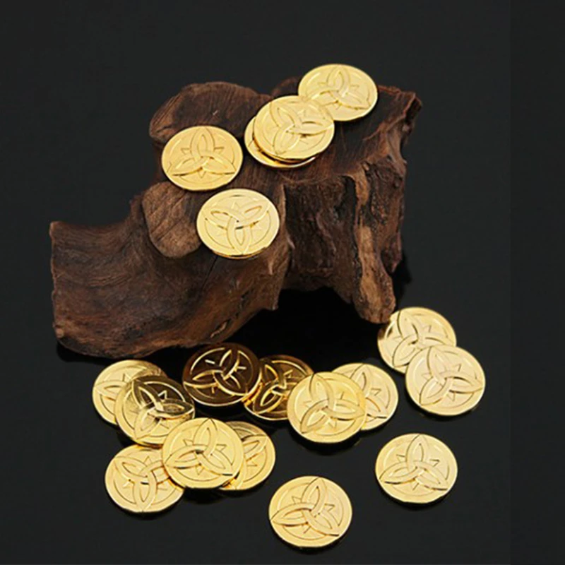 Игра Genshin воздействия монет Косплэй металлический коллекции фанатов память