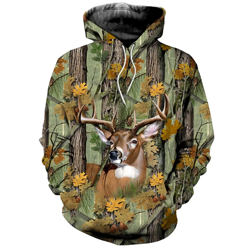 

Fashion 3D Printed Deer hoodie / Men's Women's Sweatshirt / zipper casual Street hip hop Hoodie