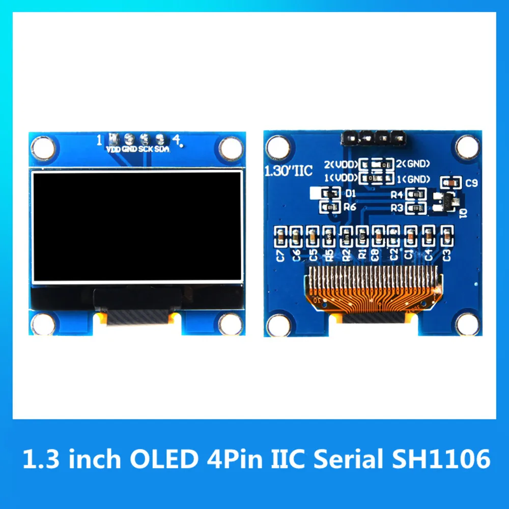1 3 дюймов O светодиодный модуль белый/синий SPI/межсоединений интегральных схем I2C