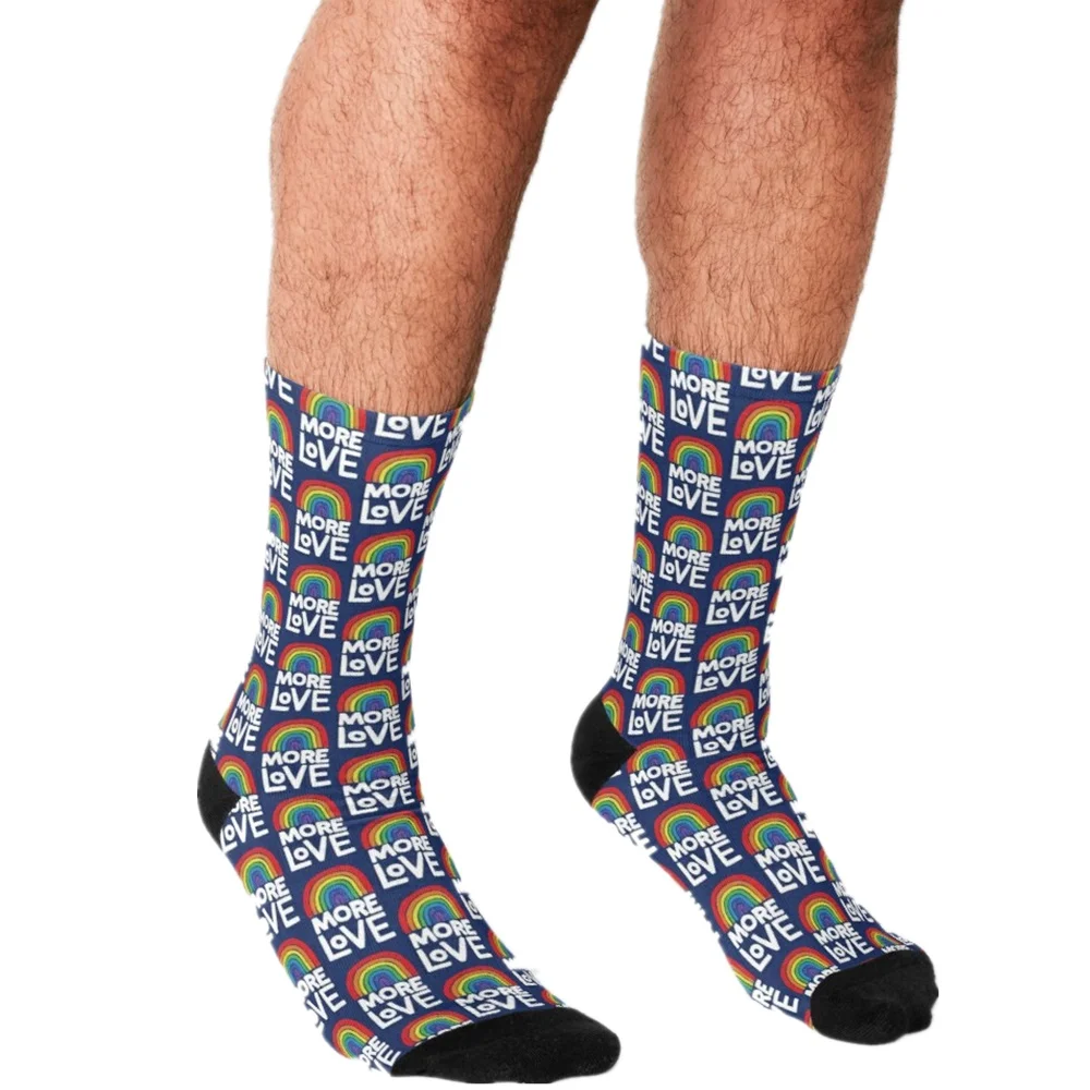 

2021 Men Socks harajuku Mount Kilimanjaro Printed personality Happy hip hop Novelty Skateboard Crew Casual Crazy Funny Socks