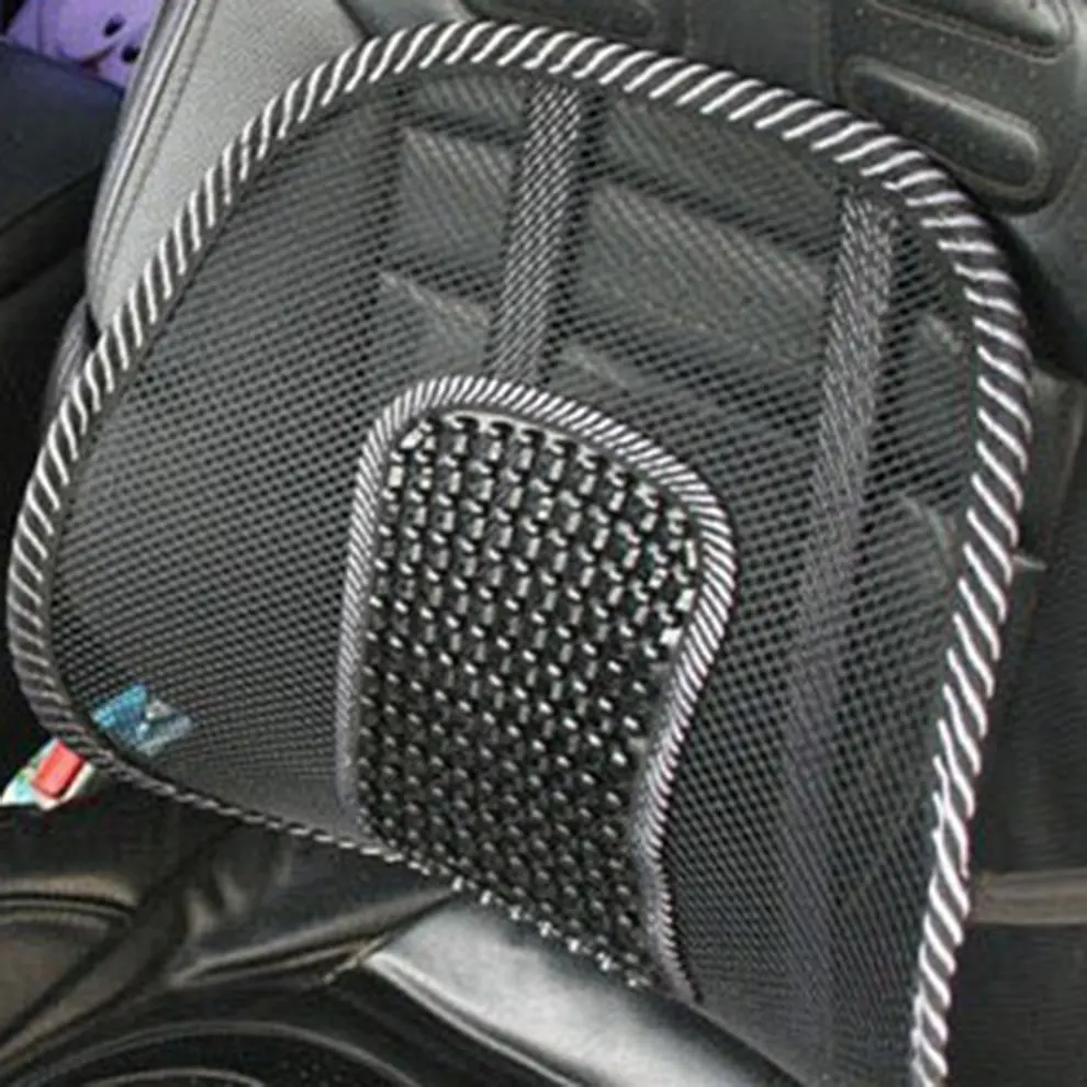 

Car Seat Office Chair Massage Back Lumbar Support Mesh Ventilate Cushion Pad Black Mesh Back Lumbar Cushion For Car Driver