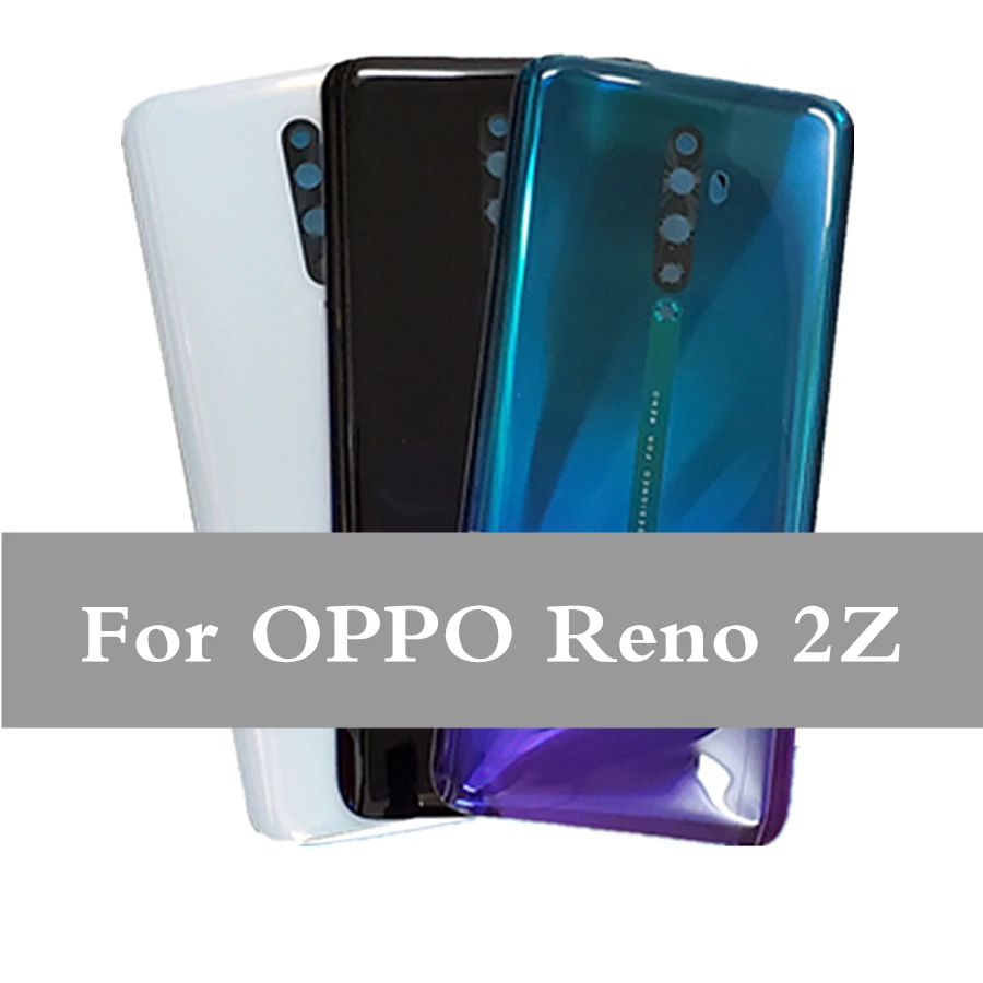 Задняя стеклянная крышка аккумулятора для OPPO Reno2 Z чехол задней стеклянной двери