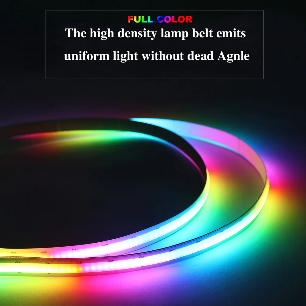 Full Color COB LED Strip Same As WS2812B SK6812 High Density Individually Addressable Smart RGB Dream Led Light DC5V | Лампы и