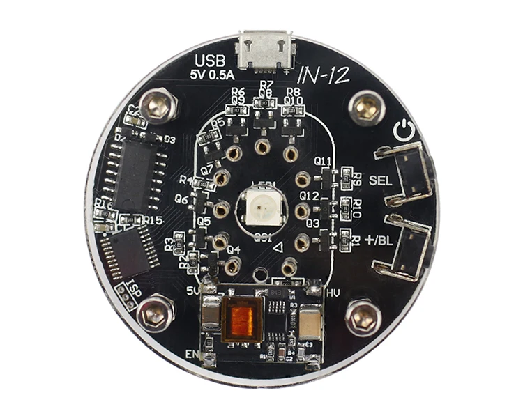 GHXAMP IN-12 Nixie часы RGB Аудио электронные аксессуары DIY одна трубка светящиеся часы micro USB DC5V