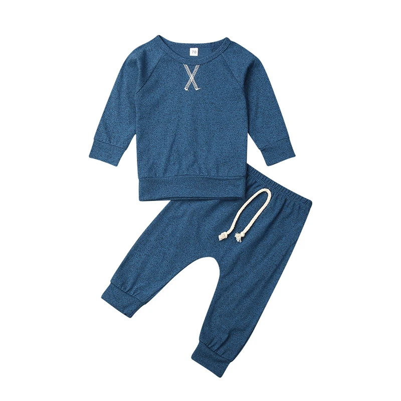 

Newborn Toddler Baby Girl Boy Long Sleeve Tops Pants Leggings Outfits Clothes
