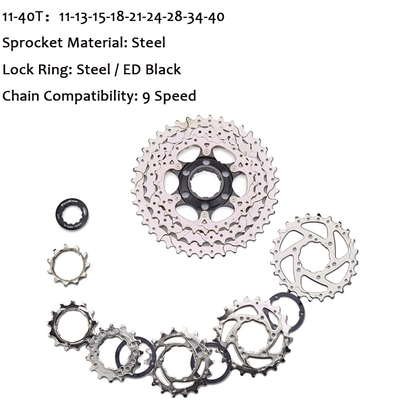 Велосипедная кассета Sunrace CSM990 CSM680 11 40T 8/9 скоростей| |