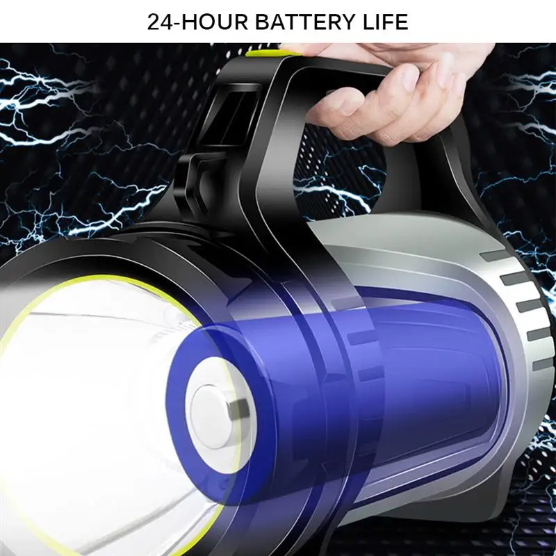 Super Bright Powerful USB LED flashlight Searching Torches Light Lamp Hand Camping Lantern for Hunting Camping Hiking Caving