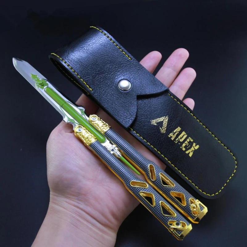 Вершина легендарная для косплея Octane нож бабочка оружие балисонг светящаяся