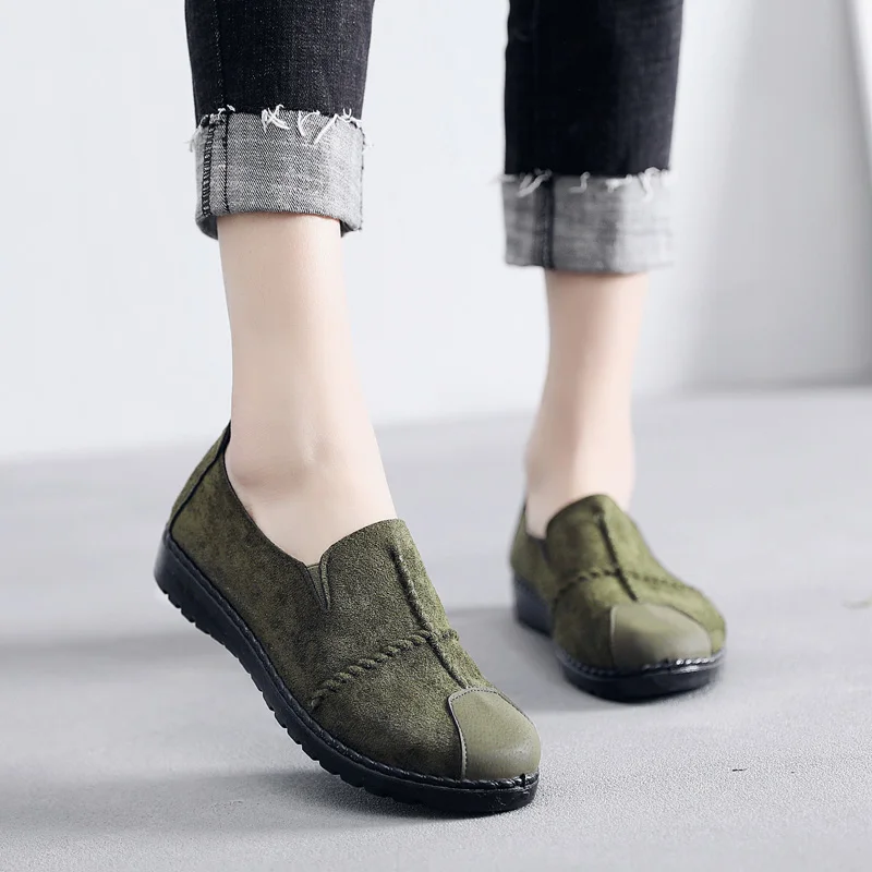 Женские замшевые кроссовки мягкая удобная обувь для ходьбы Повседневные Легкие