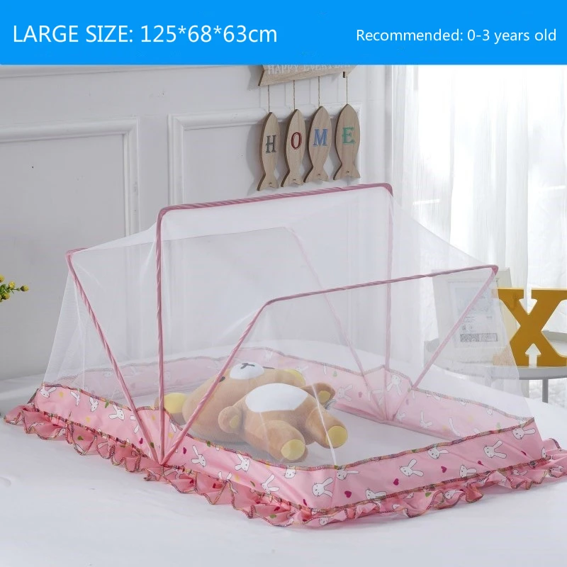 

Portable Baby Crib Mosquito Net Tent Cradle Bed Infant Foldable Mosquito Netting For Kids Bed Babybett Insect Cuna Universal