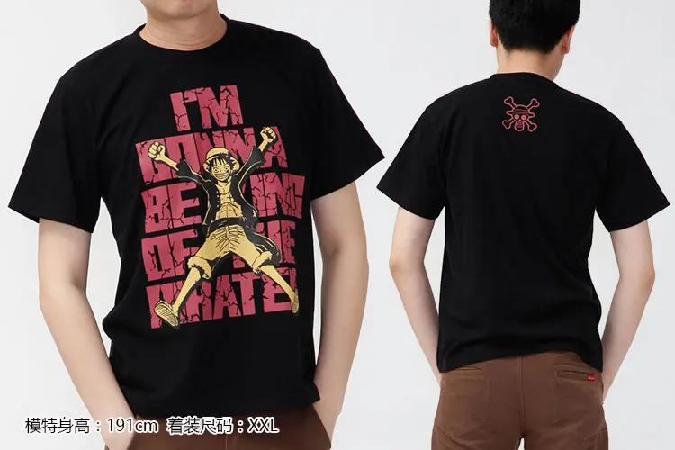 

Genuine T-shirt Straw Hat Luffy COS Costume Props Clothes Printing Short Sleeve