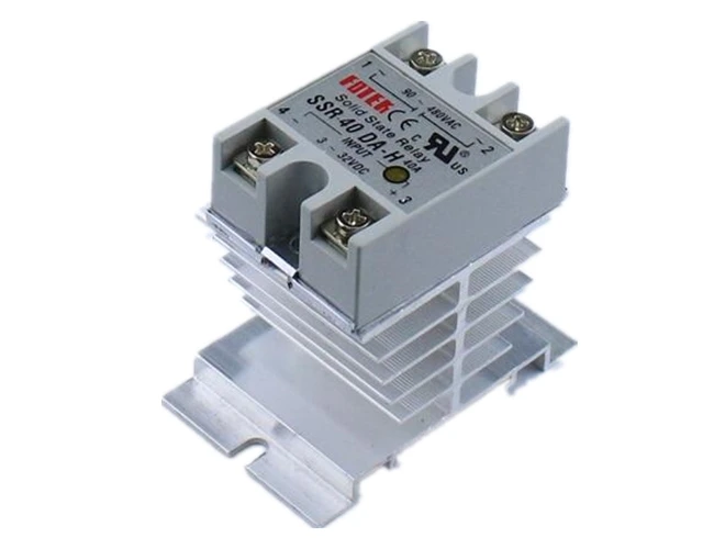 SSR-40 DA-H DC-AC твердотельные реле SSR 40A 3-32 В постоянного тока/90-480 V AC w теплоотвод
