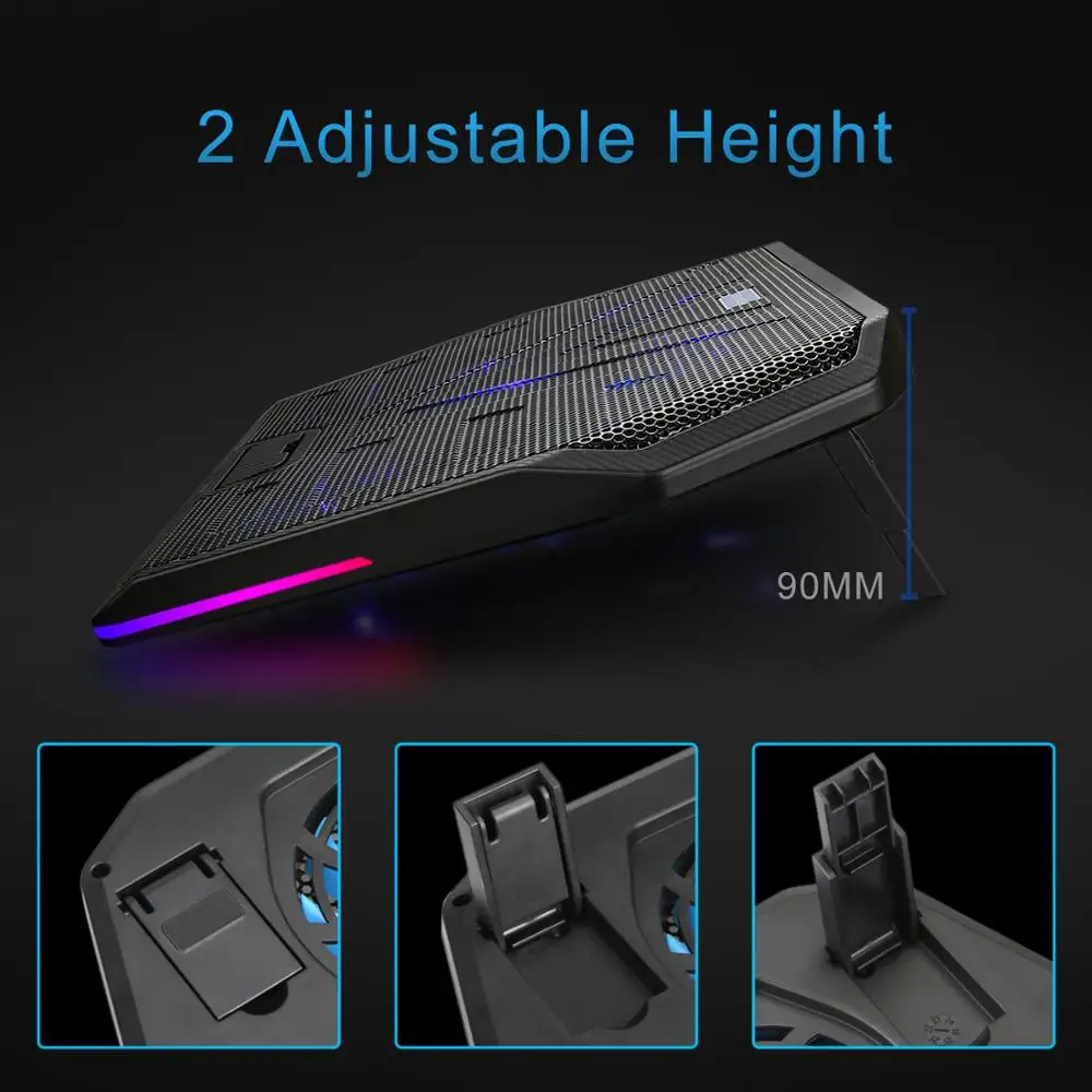 Охлаждающая подставка TeckNet для ноутбука с 2 USB портами и 5