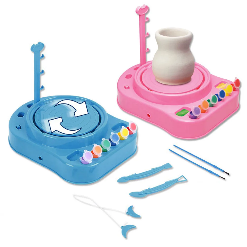 Детские Bginners набор керамических колес с красками и инструментами игрушка сделай