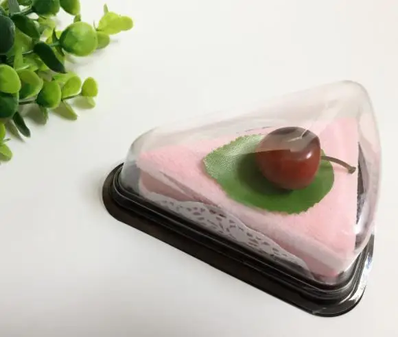 pink 10 шт., полотенце в форме торта, 20x20 см, милое полотенце для лица s, мини полотенце пирожное, хлопковое детское полотенце для рук, свадебные подарки, украшение - Цвет: pink