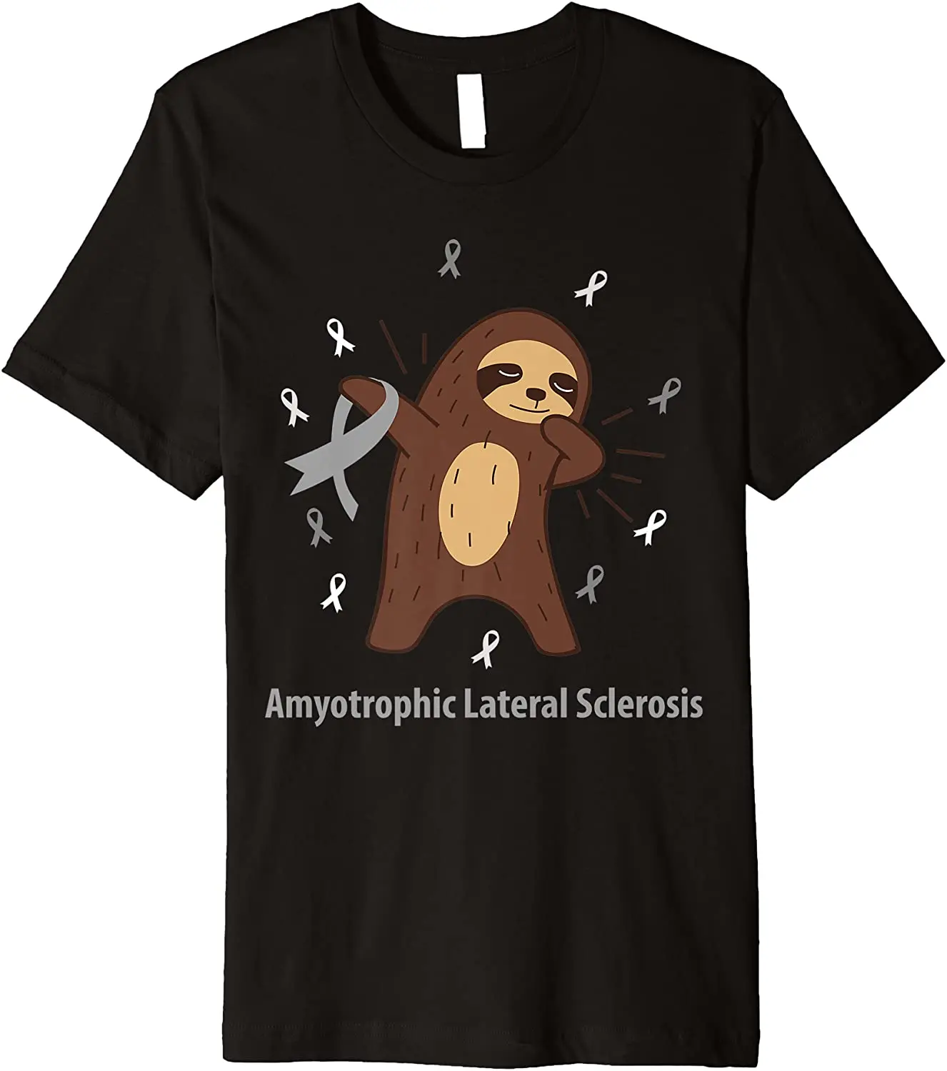 

Amyotrophic Lateral Sclerosis ALS Awareness Brain Disease Re Premium T-Shirt Men's T-shirt