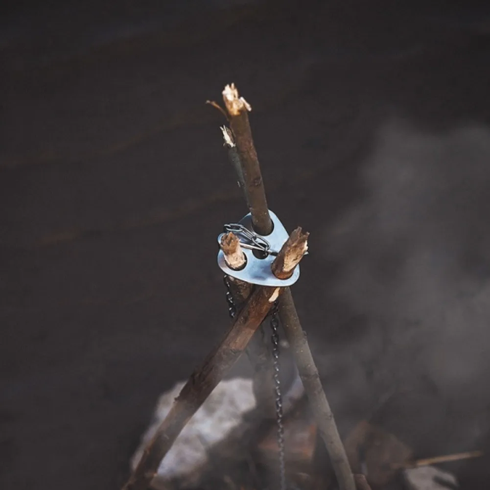 

Outdoor Multifunctional Convenient Tripod Rack Ring Hanger Barbecue Tool Camping Char Broil Charcoal Barbecue Accessories