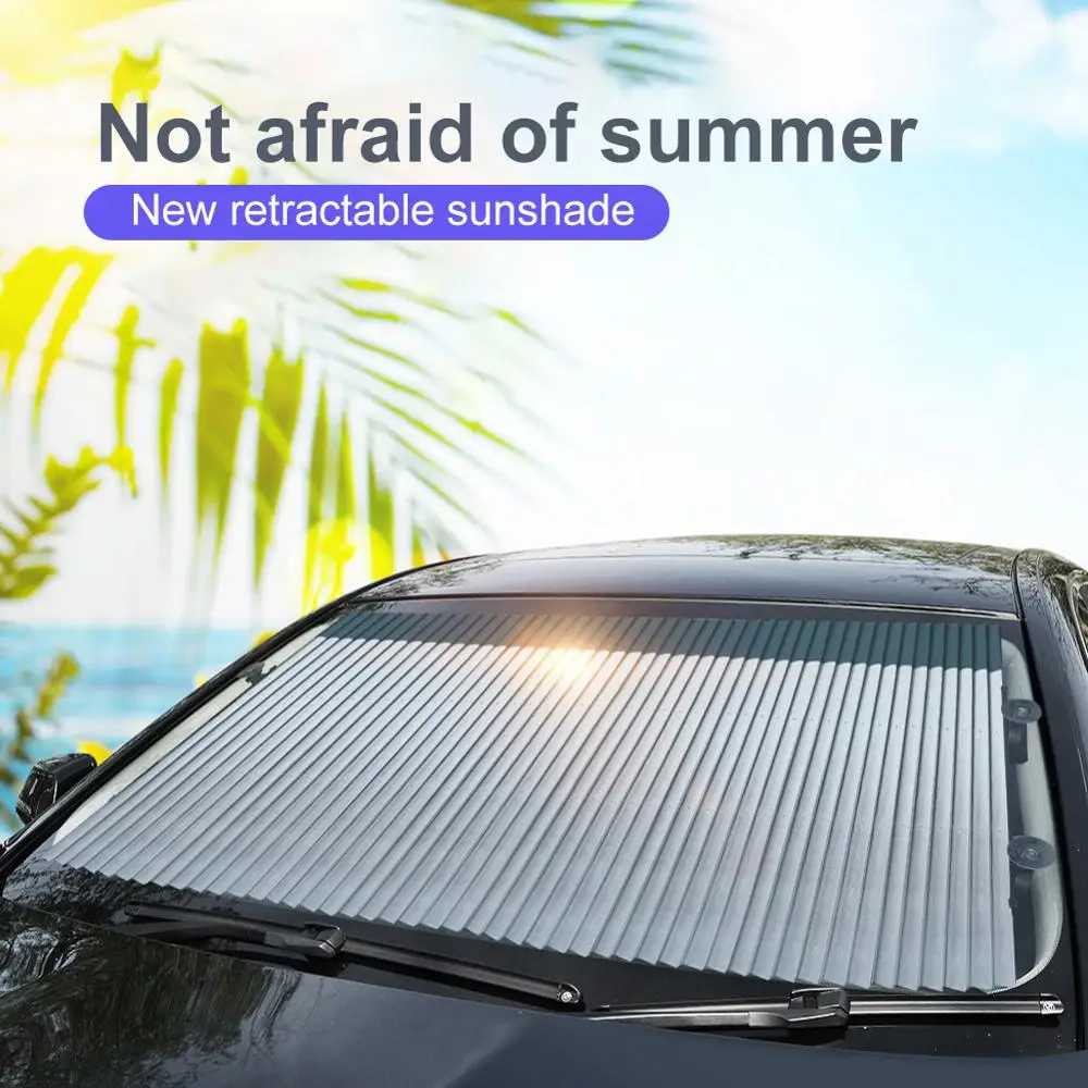 

Heat Insulation Visor Car Sunshade Cover Windshield Cover Retractable Windshield Visor Front Window Sunscreen Insulation